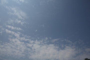 sky clouds blue white nature weather