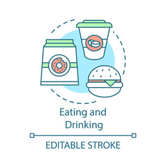 Eating and drinking concept icon