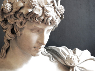 Ancient Greek/Roman statue sculpture of the famous Antinous lover of Emperor Hadrian