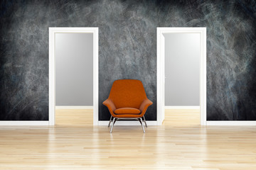 large luxury modern bright interiors room illustration 3D rendering