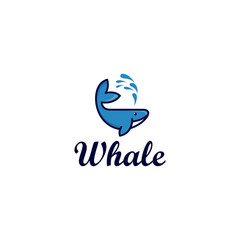 whale logo design awesome inspiration
