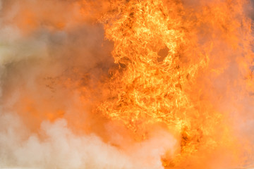 Fire and smoke background