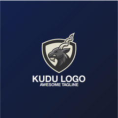 Obraz premium kudu logo design awesome inspiration