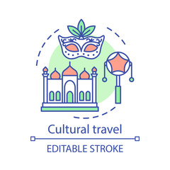 Cultural travel concept icon