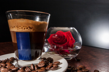 Chocolate glass with shiny look