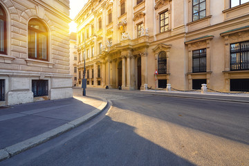 Obraz premium City Palace of Liechtenstein. Street view, Vienna, Austria.