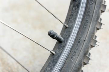 Air valve bicycle wheel tube