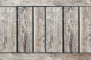 Wooden flat box texture. Natural weathered board made with desks.