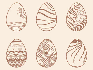 Beautiful eggs for Happy Easter celebration.