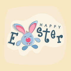 Greeting card design for Happy Easter celebration.