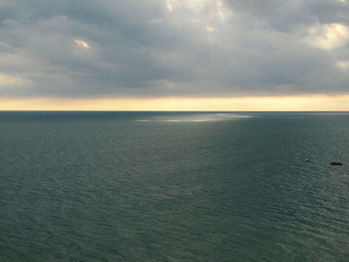 sunset over the sea