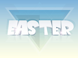 Happy Easter celebration poster or banner.