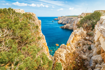 Cova de Sa Merda Cave in Minorca, Spain.