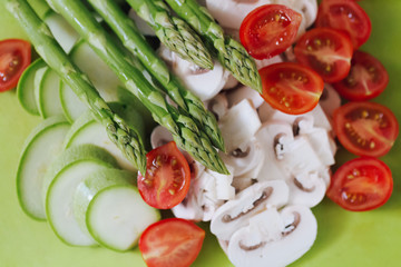 cut vegetables for meal preparation