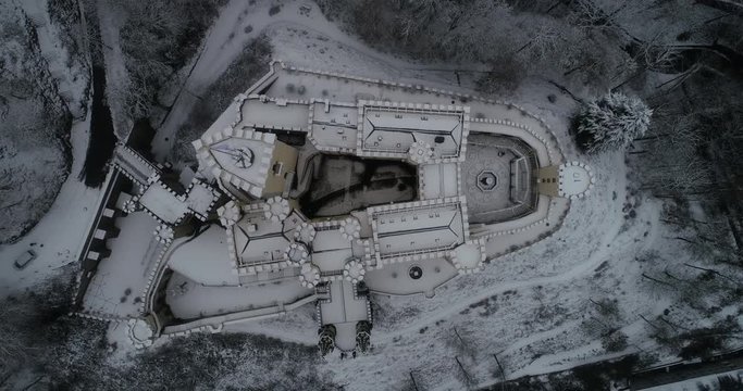 Schloss Stolzenfels bei Schnee