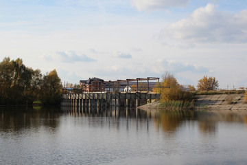 Obraz premium landscape with river