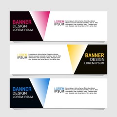 Fototapeta premium Vector abstract design banner web template.