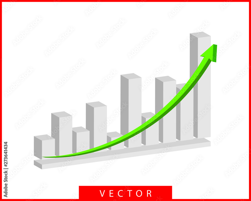 Poster charts and graphs vector. diagram icon template.