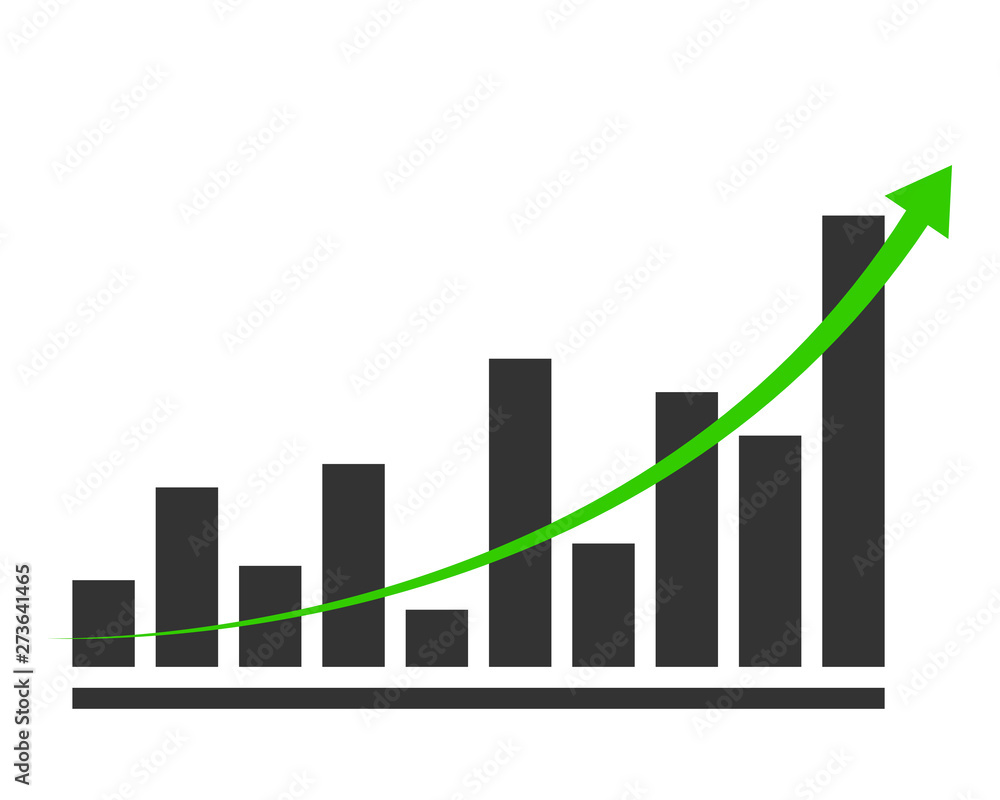 Poster charts and graphs vector. diagram icon template.
