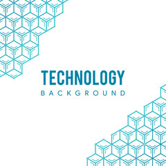 Abstract hexagon background. Technology polygonal design. Digital futuristic minimalism. Vector illutration. Gradient blue color.