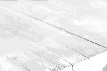 Vector white background with table surface. Narrow planks