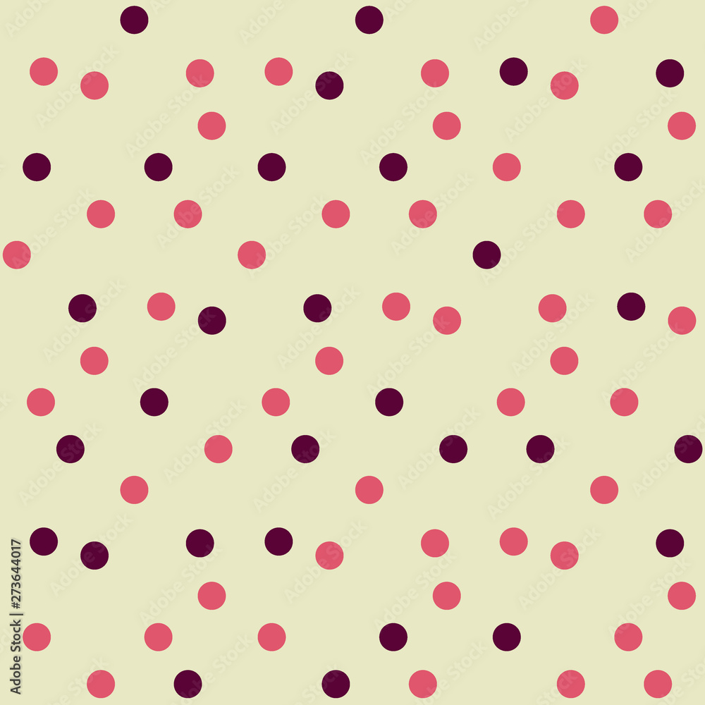 Poster chaotically dots polka background seamless pattern