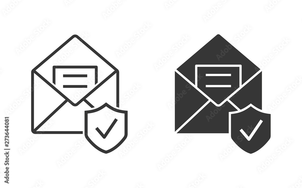 Poster data security vector icon for graphic and web design.