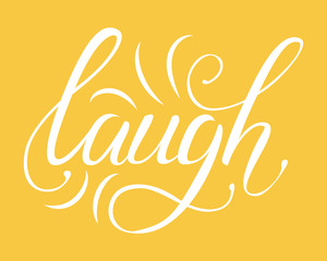 Ink illustration. Modern brush calligraphy.