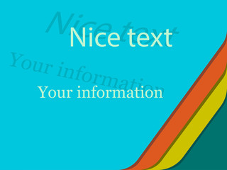 Vector poster design template. Flyer design template. Modern and minimalistic. Poster design template