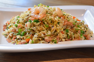 Chinese food, yangzhou fried rice