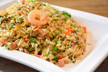 Yangzhou fried rice, stock images