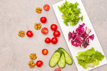 Fresh vegetables cooking background