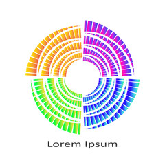 Abstract emblem design template. Vector illustration.