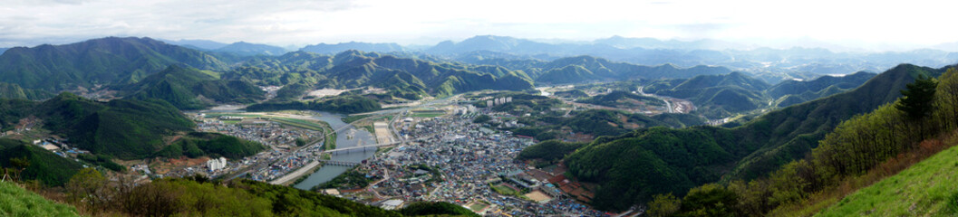 영월의 파노라마 전경