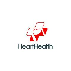best original logo designs inspiration and concept for love health care by sbnotion
