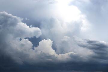 Creative idea for background. the sky before the rain