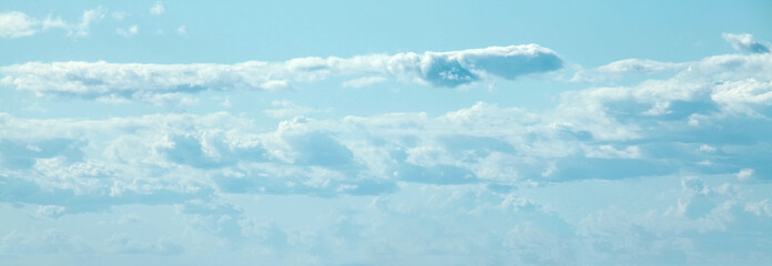 Blue sky clouds background. Beautiful landscape with clouds on sky