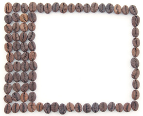 frame made of coffee beans