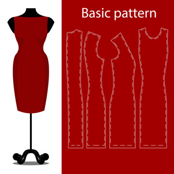 Sheath dress basic sewing pattern