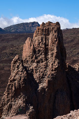 Climbers climb to the peak of the Teide National Park