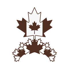 Maple leaf flag and Canada design