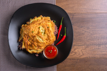 Omelet on RiceBerry Thai Recipe.