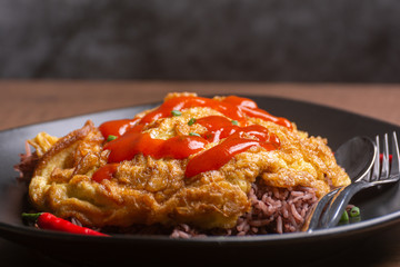 Omelet on RiceBerry Thai Recipe.