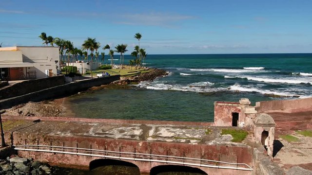 Droning Fuerte San Geronimo in Puerto Rico