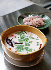 coconut spicy soup thai style