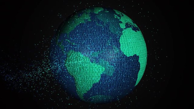 Digital 3d animated earth showing the borders of the country Kuwait and the capital Kuwait City in 4K resolution at daytime