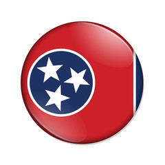 Tennessee state flag badge button