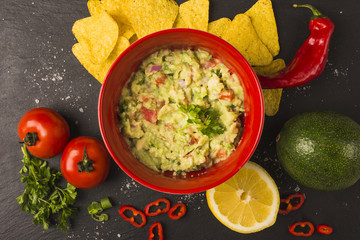 Dipping nacho chips
