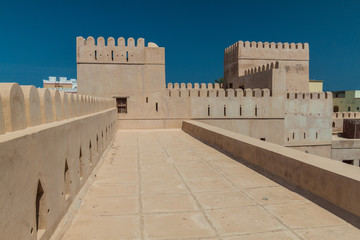 Fototapeta premium Ramparts of Al Ayjah Fort in Sur, Oman