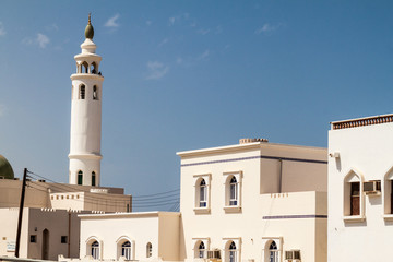 Obraz premium Minaret in Ayjah village near Sur, Oman